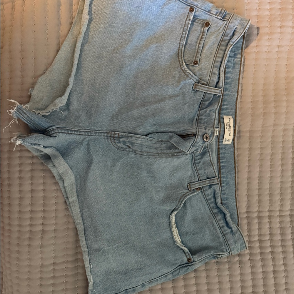 Abercrombie & Fitch Light Blue Denim Cutoff Shorts